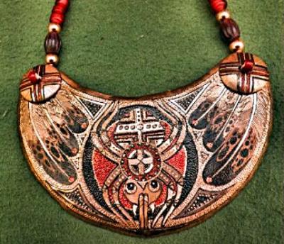 Mississippian style Grandmother Spider Gorget